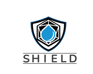 shield logo dice logo water logo vector line art