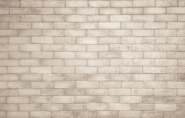 Cream and white brick wall texture background. Brickwork and stonework flooring interior rock old...