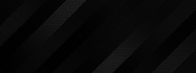 Black luxury background with diagonal stripes. Dark elegant dynamic abstract BG. Trendy geometric grey gradient. Universal minimal 3d sale modern backdrop. Amazing shine deluxe lines template. Carbone - obrazy, fototapety, plakaty