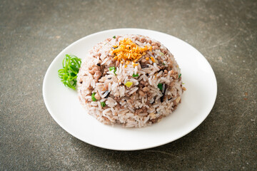 Salted Chinese Black Olive Fried Rice with Minced Pork