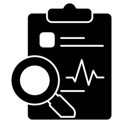 A unique design icon of search document