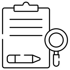 A unique design icon of search paper

