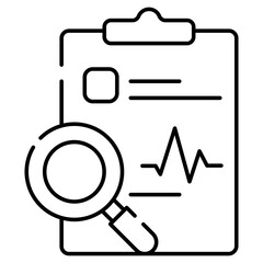 A unique design icon of search document