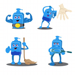 Cartoon Character Anti Septic Hand Sanitizer set