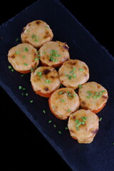 Roll with salmon. Roll Philadelphia with salmon