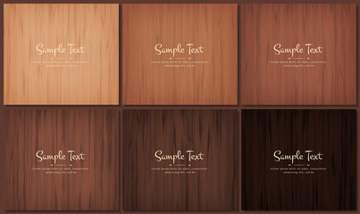 Vector Illustration beauty Wood Wall Floor Texture Pattern Background collection set © wirakorn