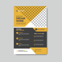 Real Estate Dream Home for Sell Flyer Design Template