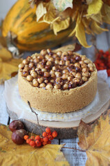 pie with nuts and spices