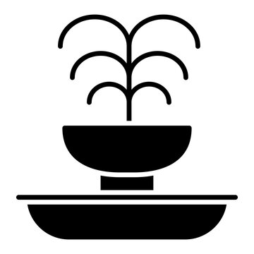 A trendy design icon of fountain 