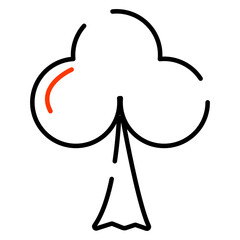 A creative design icon of tree 