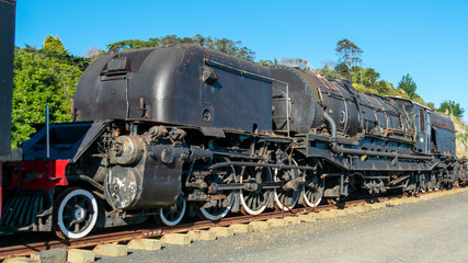Fototapeta na wymiar old garratt steam locomotive