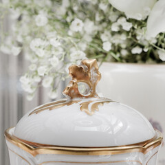 Old vintage antique royal 
dishes and appliances