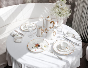 Old vintage antique royal 
dishes and appliances