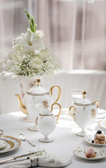 Old vintage antique royal 
dishes and appliances