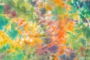 Naklejka premium tie dye pattern hand dyed on cotton fabric abstract background.