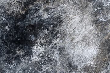 Fototapeta na wymiar Grunge brushed metal texture. Abstract industrial background. Steel plate pitted and corroded. Close up. Stock photo