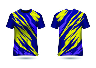 T-Shirt Sport Design. Racing jersey Vector