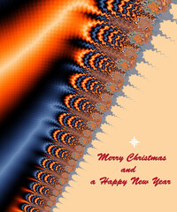 Christmas-themed decorative postcard