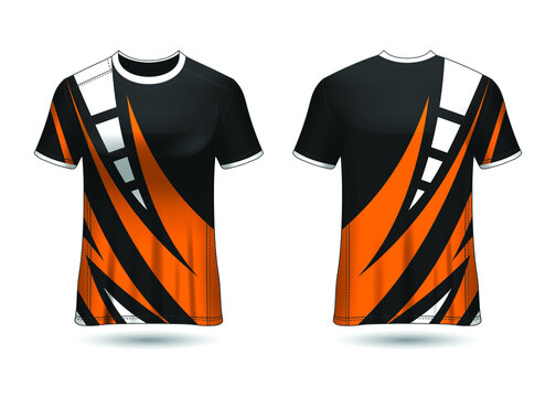 T-Shirt Sport Design. Racing jersey Vector