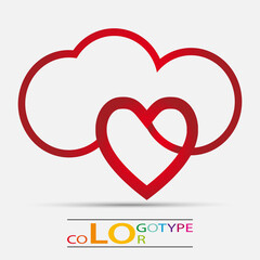 Colorful geometric vector business icon,logo, sign, symbol