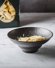 ditalini with cheese and pepper