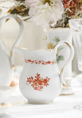 Old vintage antique royal 
dishes and appliances