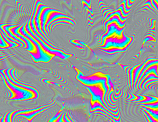 Psychedelic Rainbow Background LSD Colorful Wallpaper. Abstract Hypnotic Illusion. Hippie Retro Texture