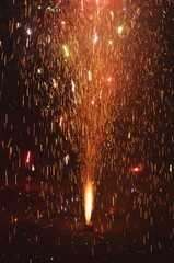 Bursting firecrackers on Diwali