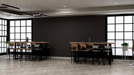 minimalist restaurant or coffee shop for company logo mockup