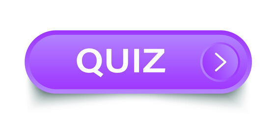 quiz button. sticker. banner. rounded glass sign