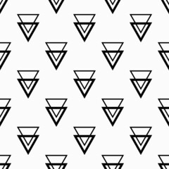 The simple geometric seamless pattern design. 