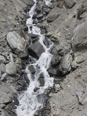 waterfall in the mountains