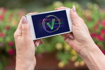 Validation concept on a smartphone