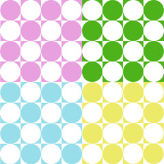 Seamless pattern of polka dot on square.For background, fabric,card.texture.