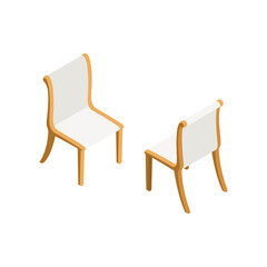 Chairs Isometric Illustration