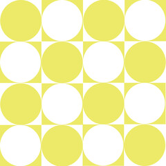 Seamless pattern of polka dot on square.For background, fabric,card.texture.Vector illustration.