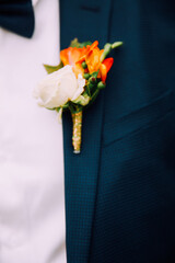 bouquet of orange roses