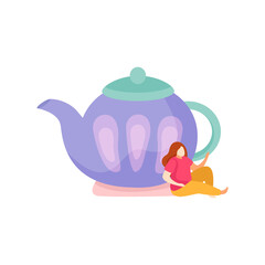 Flat Tea Time Icon