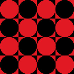 Seamless pattern of polka dot on square.For background, fabric,card.texture.Vector illustration.