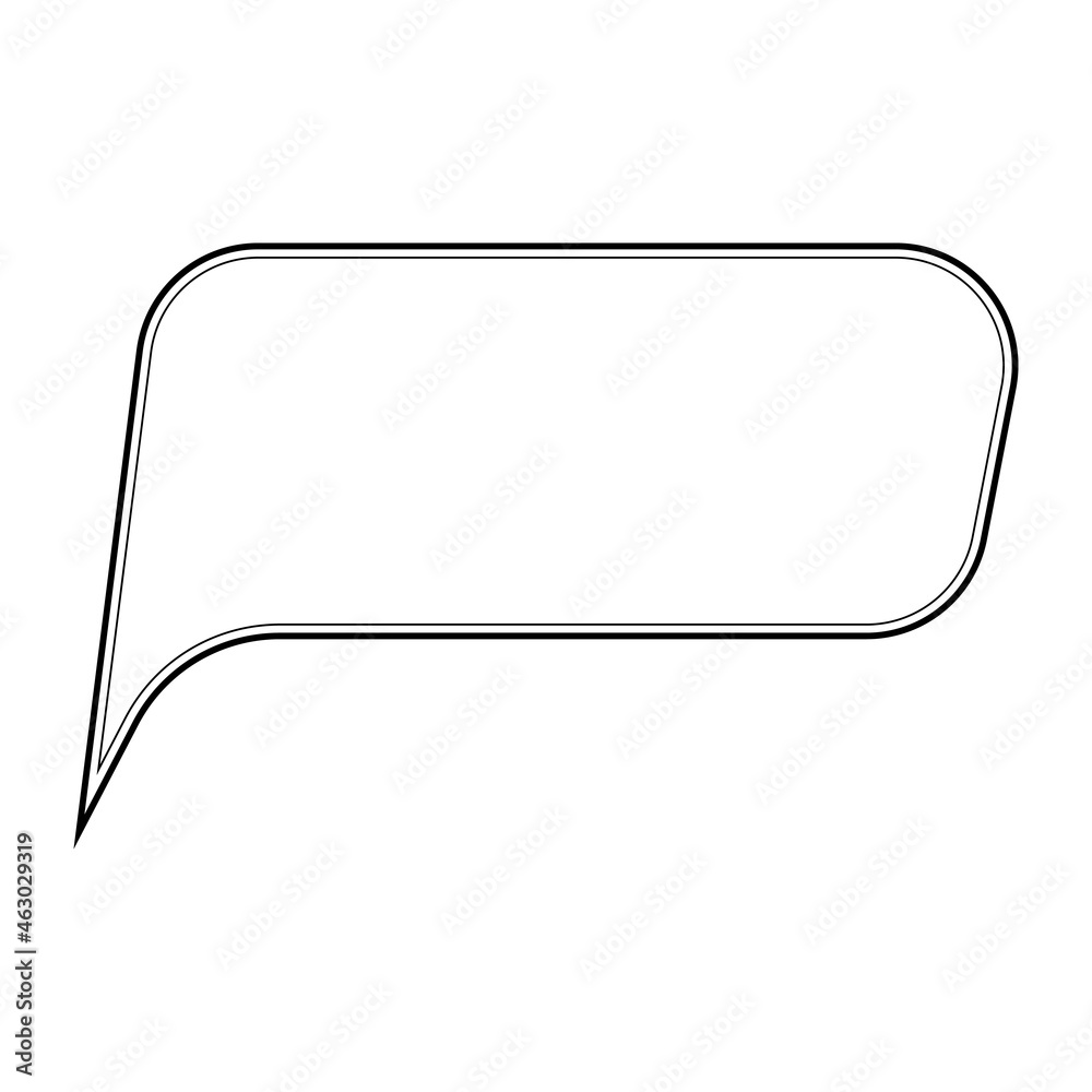Poster Label template stickers information index, frame thoughts dialog