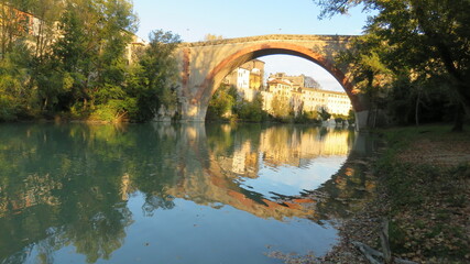 Fototapeta na wymiar Ponte della Concordia (Fossombrone)