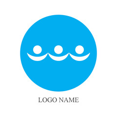 Community, network and social icon design template