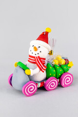 Christmas table composition. Beautiful decoration. Christmas trees, candles, stars, lights and elegant accessories. Merry Christmas and Happy Holidays, Template.