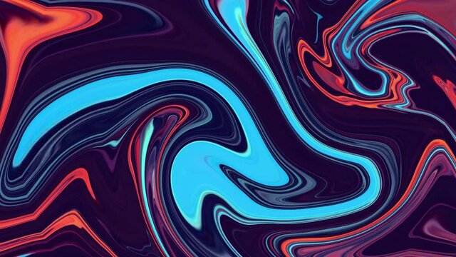 Blue and Purple abstract liquid marble texture, fluid art. Very nice abstract colorful design swirl background Video. 3D Rendering, 4K.

