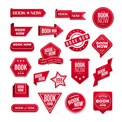 Book Now Badges Set