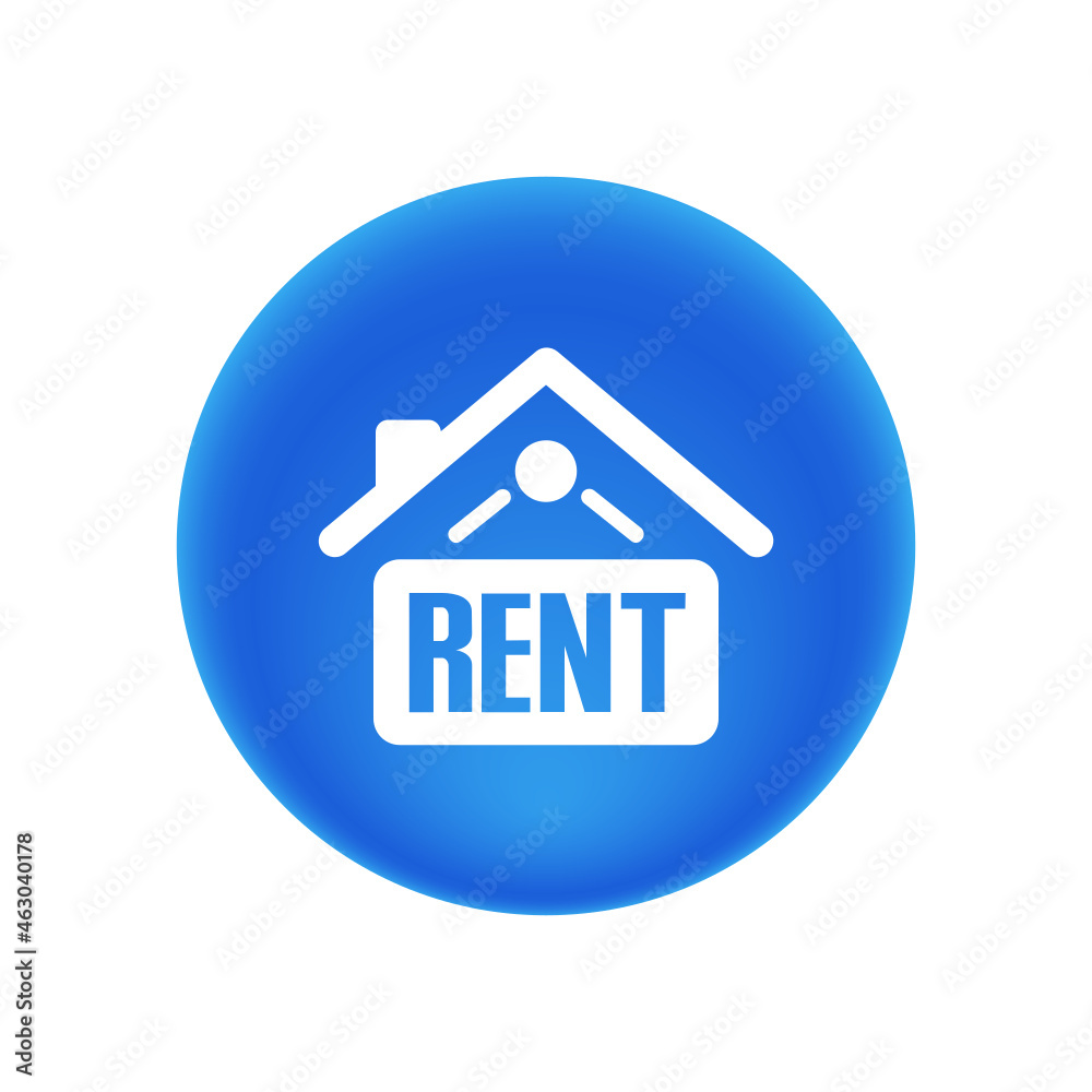 Canvas Prints home rent sign - sticker