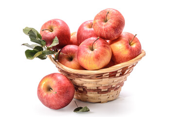 apples in a basket and other fruits