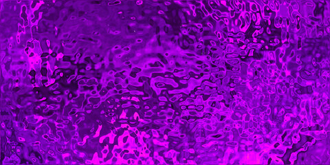 Purple color rippled background. Abstract liquid metal texture. Tinfoil. 3d rendering