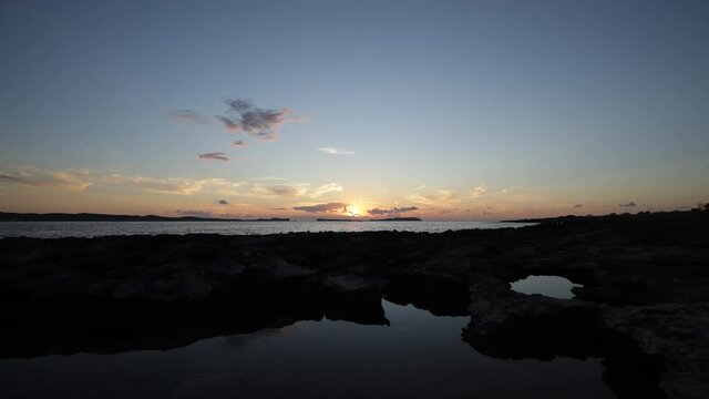 Sunset Timelapse Cala Gracioneta (Ibiza, Spain)