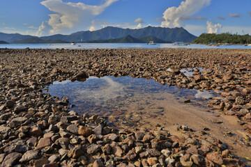 the landcape of Rocky Beach at Wu Kai Sha  22 Sept 2021